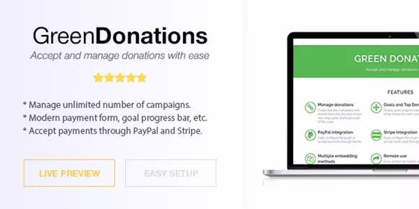 Green Donations for WordPress download