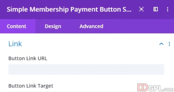 Simple Membership Payment Button Module