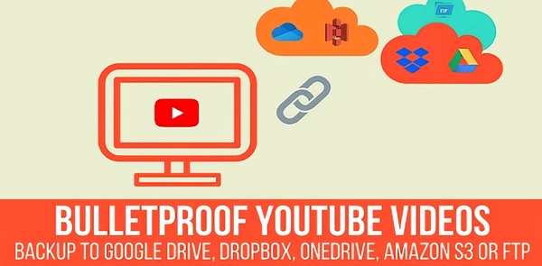 Bulletproof YouTube Videos - Backup to Google Drive, Dropbox, OneDrive, Amazon S3, FTP