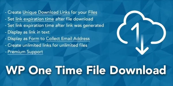 WP One Time File Download – Unique Link Generator 2.6.4