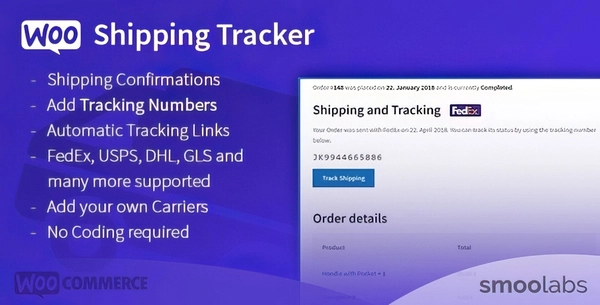 WooCommerce Shipping Tracker 2.1