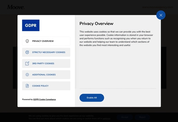Moove GDPR Cookie Compliance Pro