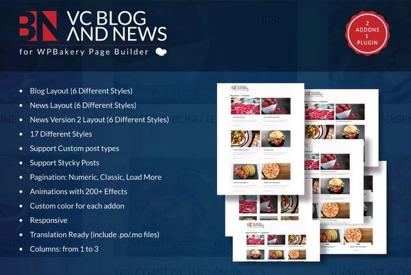 Blog and News Addons for WPBakery