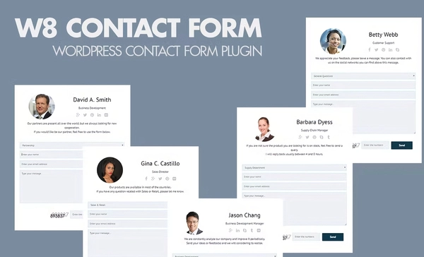 W8 Contact Form 1.5.9 – WordPress Contact Form Plugin