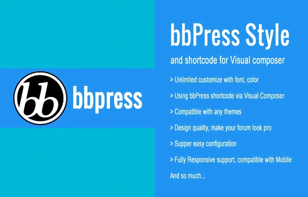 bbPress Style & Shortcode for Visual Composer