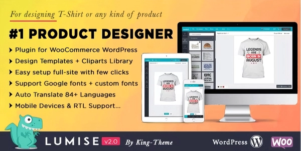 Product Designer for WooCommerce WordPress - Lumise