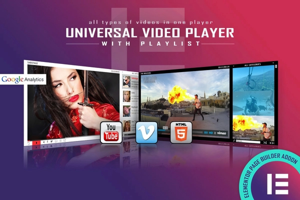 Universal Video Player - Elementor Widget