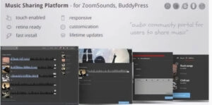 Music Sharing Platform - for WordPress / ZoomSounds Addon, BuddyPress integrated