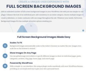 Full Screen Background Images Pro - by Amplify Plugins