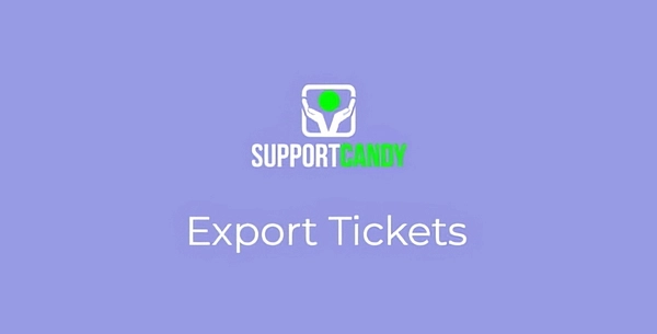SupportCandy - Export Tickets