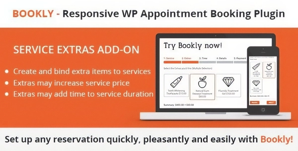 Bookly Service Extras Add-on