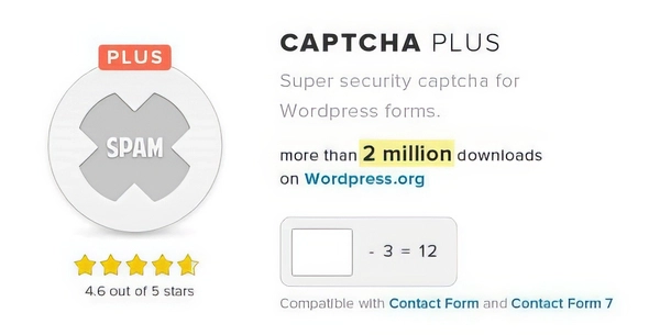 Captcha Plus WP Plugin