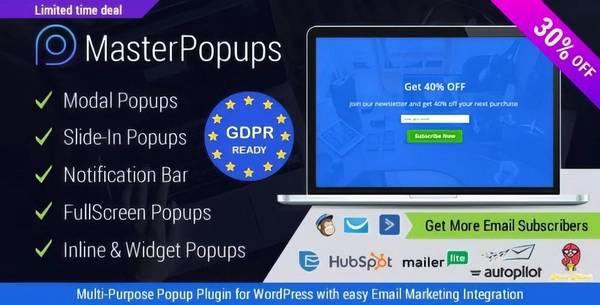 Master Popups for Email Subscription 3.8.7